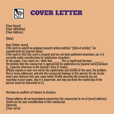 manuscript cover letter journal